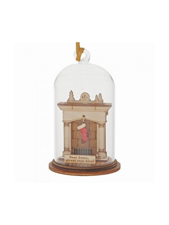 Ornament Στολίδι Άι Βασίλης Ξύλινος Πολύχρωμος 5x8.5cm