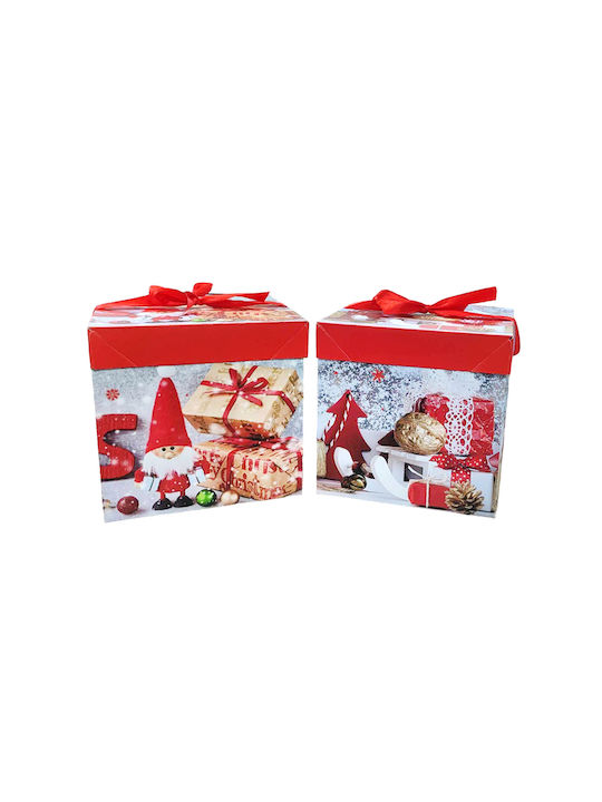 Weihnachtliche Kunststoff Figur Box 15x15x15cm 12Stück Box
