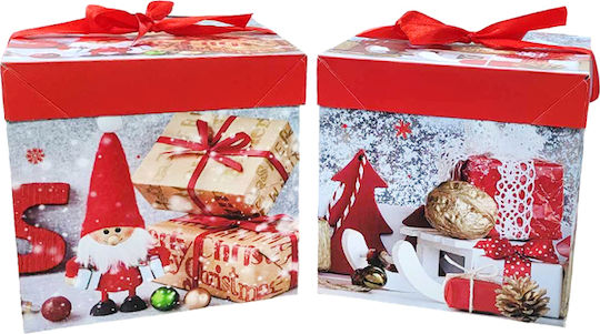 Weihnachtliche Kunststoff Figur Box 15x15x15cm 12Stück Box