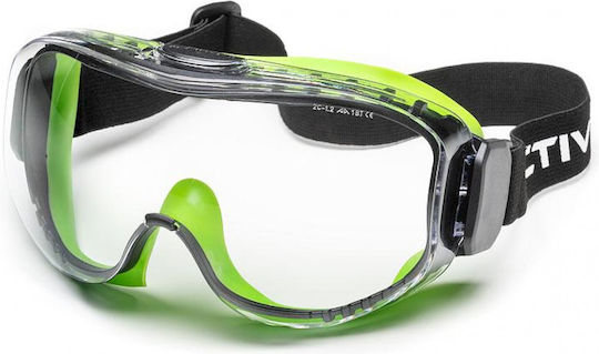 Active Gear Γυαλιά / Μάσκα Εργασίας για Προστασία με Διάφανους Φακούς