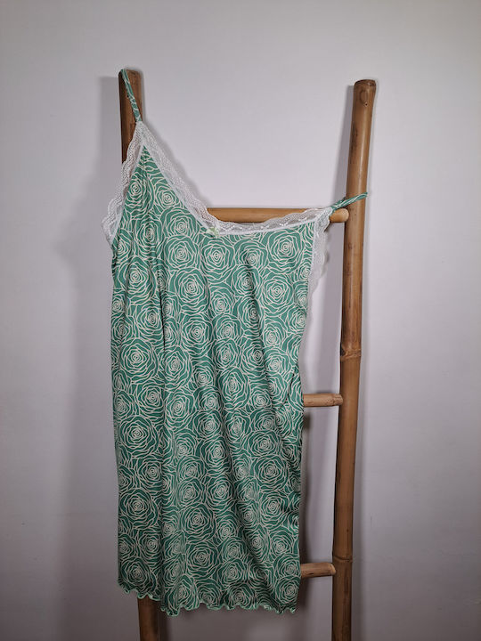 Elite Winter Damen Nachthemd Green