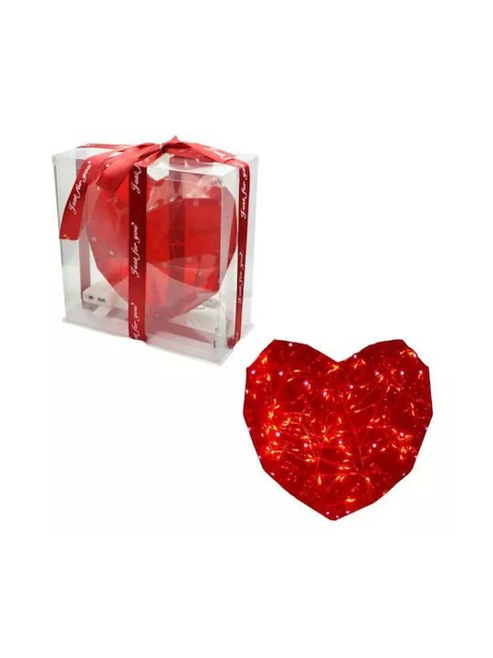 Decorative Lamp Heart Red