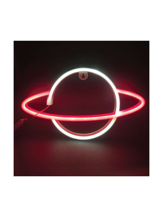Aca Neon Διακοσμητικό Φωτιστικό LED Ψυχρό Λευκό 17.5x30εκ.