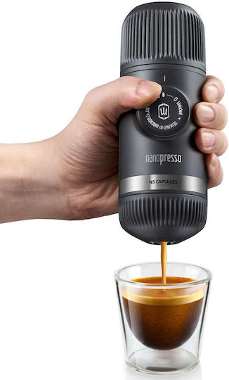 Wacaco Nanopresso NS Adaptor Electric Espresso Machine 18bar with 8g Coffee Container Dark Grey 20.08.1552
