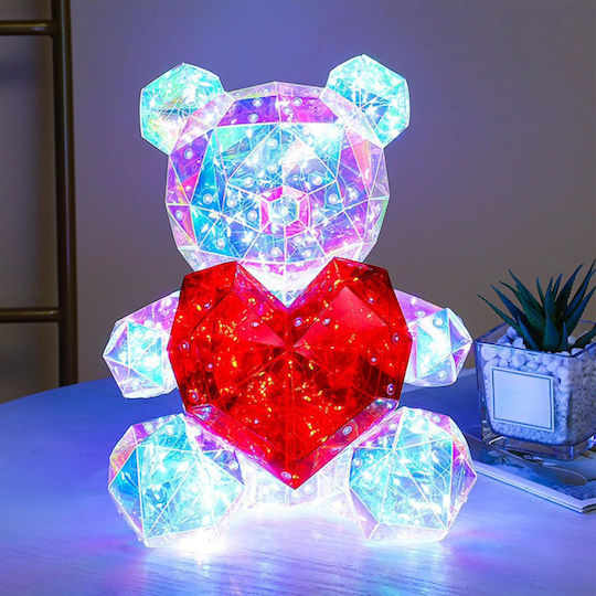 My Home Luxury Dekorative Lampe Herz Mehrfarbig