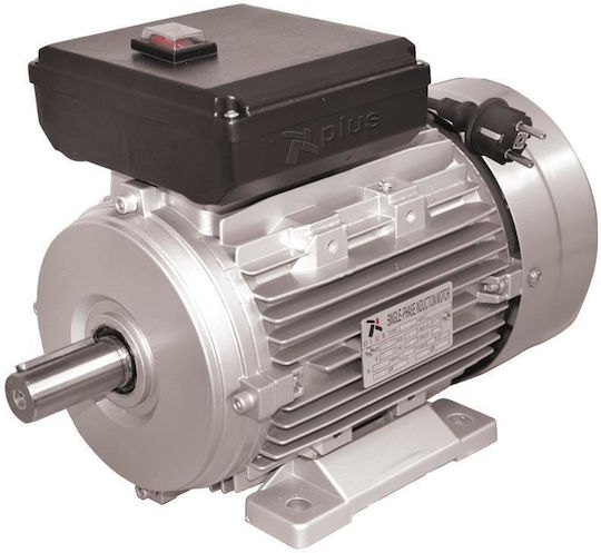 Plus Μονοφασικός Ηλεκτροκινητήρας 1.5hp Μέγιστων Στροφών 1400rpm με Σφήνα 220V
