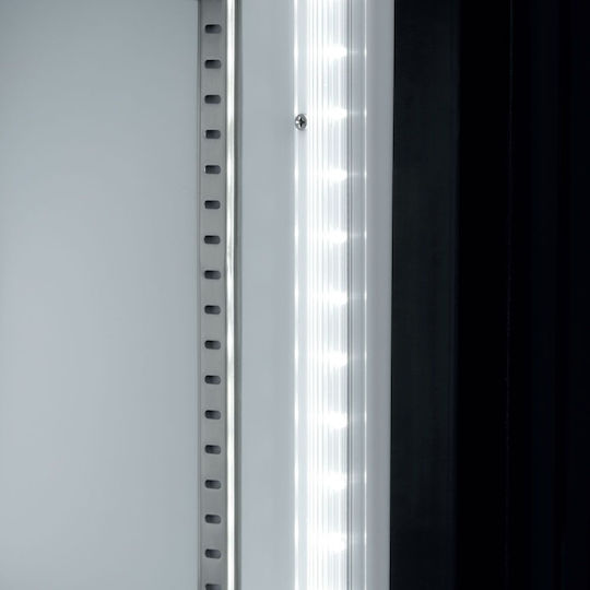 Bartscher Vitrină de Răcire & Congelare De Podea cu 8 Niveluri cu Capacitate 820lt 121.5x80x200cm