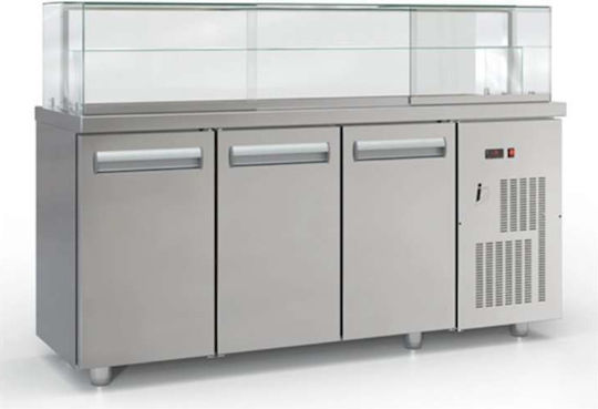 Inox Dobros Охлаждаща Витрина с Капацитет 728лт 180x70x126см