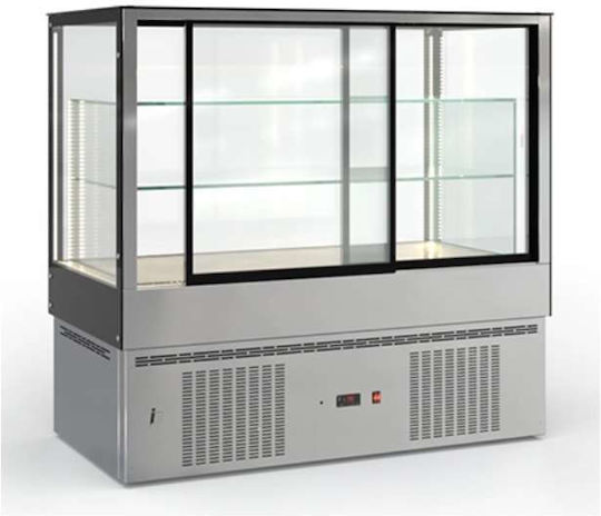 Inox Dobros Maintenance Showcase Floor with 3 Levels 137x72x130cm IRIS