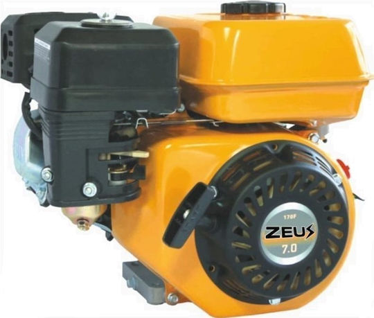 Zeus GE7M Gasoline Engine 210cc 7hp with Keyway (Tank 0.6lt)