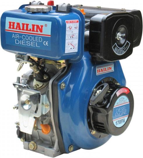 Hailin HL188FVE G1 Dieselmotor 474cc 11.6hp Maximale Drehzahl 3000Umdrehungen pro Minute mit Kegel und Anlasser (Tankvolumen 5.5Es)