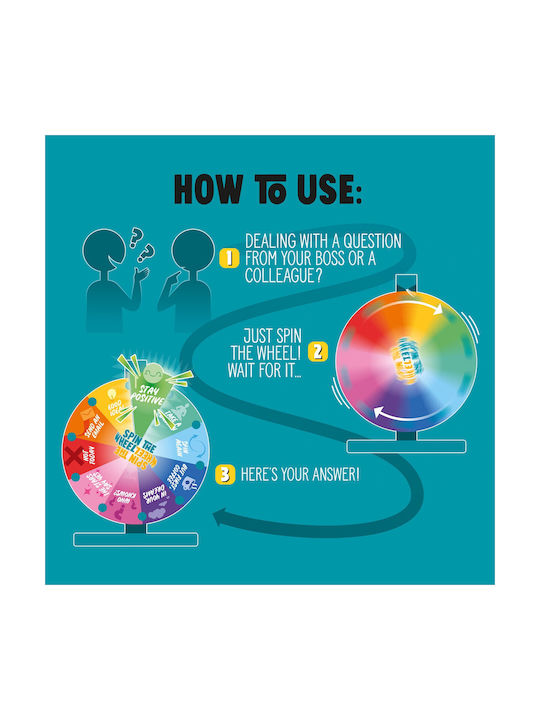 Legami Milano Wheel of Fortune Legami Maw0001 Spin Wheel Office Edition Office Decoration 8.2cm