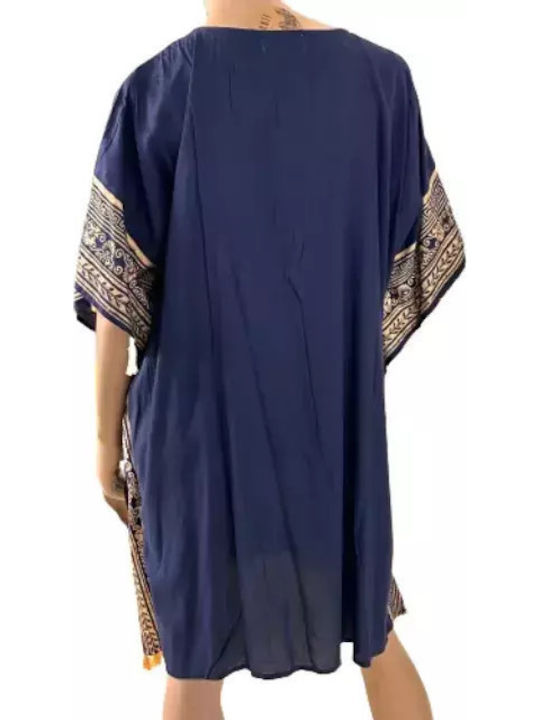 Kaftan Scurt Albastru Platinum 9035