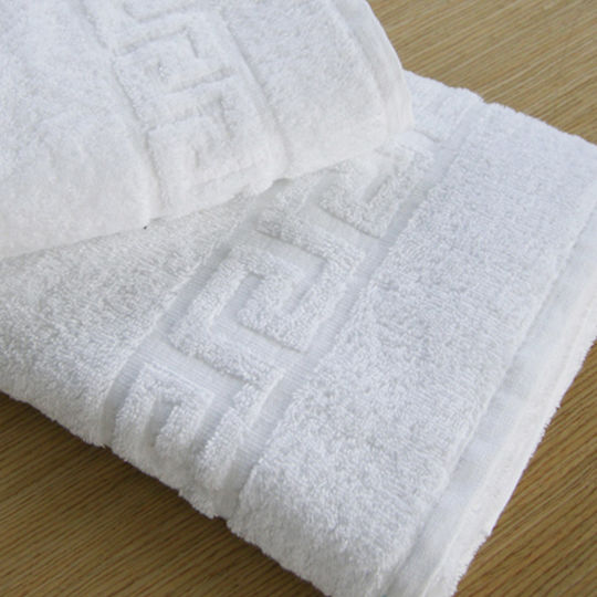 Sidirela Hotel Towel Face 90x50cm White Meander