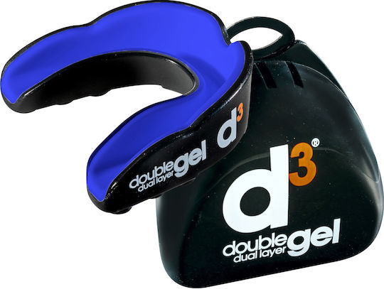 D3 Double Dual Layer Gel Mouthguard Μασελάκι Προστασίας Αθλητών 12+ Years Old Orange White