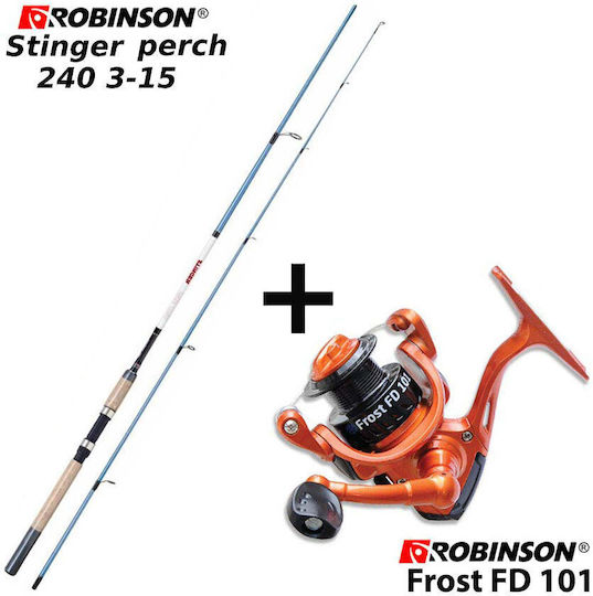 Robinson Stinger Perch 240 Καλάμι Ψαρέματος για Light Rockfishing 2.4m με Μηχανισμό 3-15gr