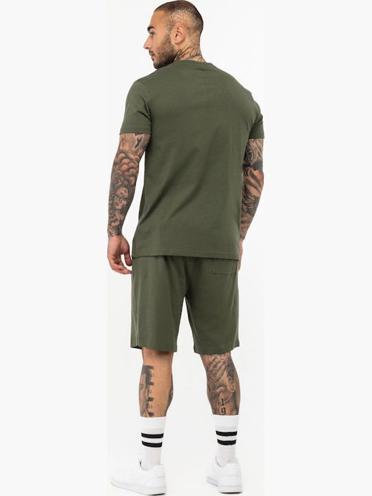 Moy Тениска Olive/black