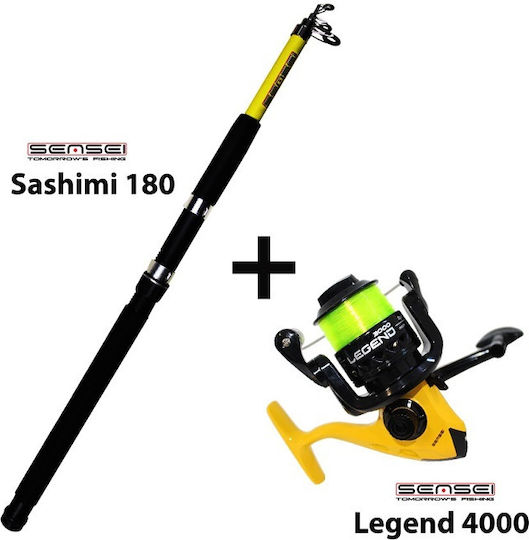 Sensei Sashimi Καλάμι Ψαρέματος για Καθετή 1.8m 130gr