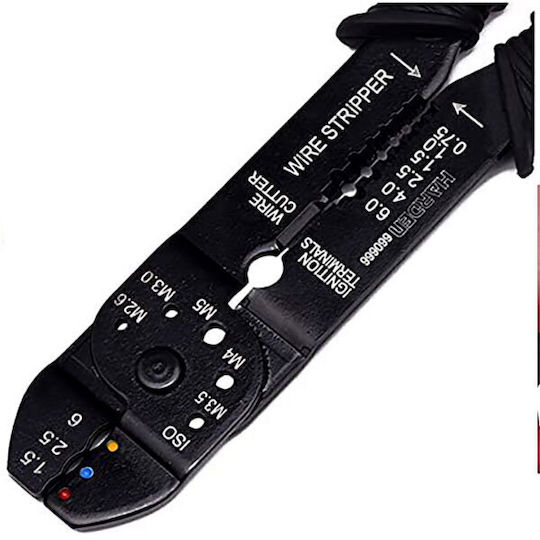 Harden Πρέσα Ακροδεκτών Διατομής 0.5 - 6mm² με Απογυμνωτή