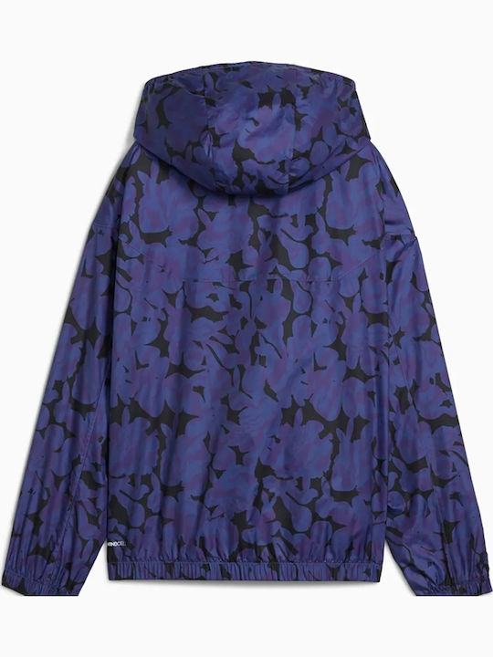Women's Short Lifestyle Jacket Windproof for Spring or Autumn Purple