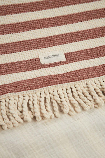 Nobodinoz Beach Towel Cotton Red