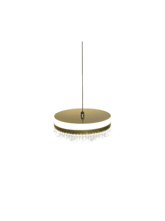 Eko Light Κρεμαστό Φωτιστικό Χρυσό LED 20x20εκ.