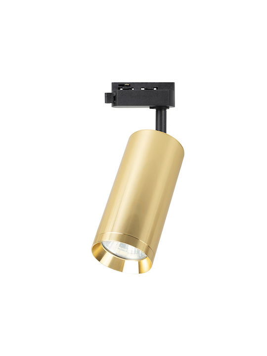 Eko Light Μονό Σποτ με Ντουί GU10 σε Χρυσό Χρώμα