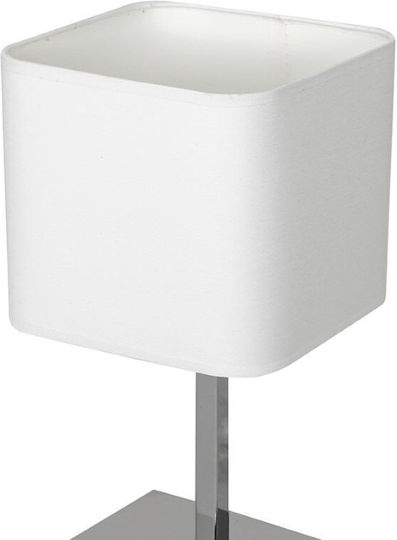 Eko Light Tischlampe für Fassung E27 mit Weiß Schirm und Basis