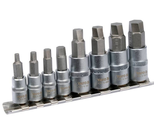Yato Spiral Wrenches Machined Screw 1 4"-3 8" Set 8pcs