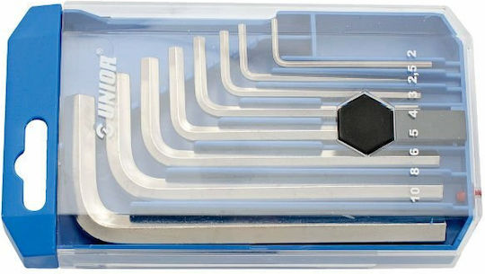 Unior Σετ 8 Κλειδιά Allen σε Σχήμα L