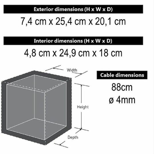 Master Lock Cash Box with Combination Black P008EML