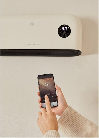 Create Pro Warm Wall Pro Fan Heater Room Wall Ecru 2000W