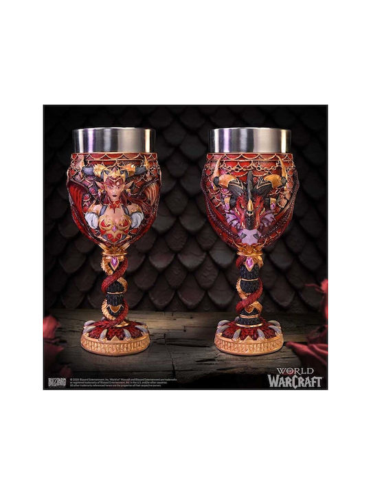 Nemesis Now Glass Cocktail/Drinking made of Stainless Steel in Red Color Goblet