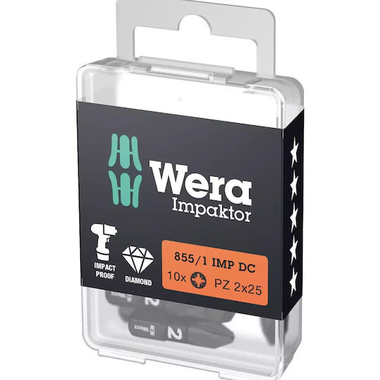 Bit Pozidriv 855/1 Impaktor L:25mm Pz 3 05057622001 Wera