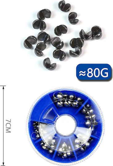 Комплект тежести за риболов Tpster 80g 38157