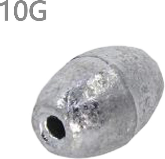 Tpster Fishing Sinkers 10g 6pcs 21267