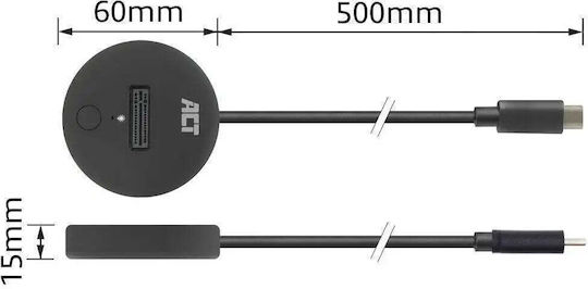 Act Docking Station Usb-c M.2 Nvme Pcie Ssd 10 Gbps