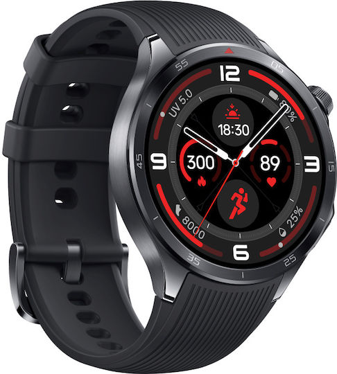 OnePlus Watch 3 Неръждаема стомана 46мм с Пулсомер (Obsidian Titanium)