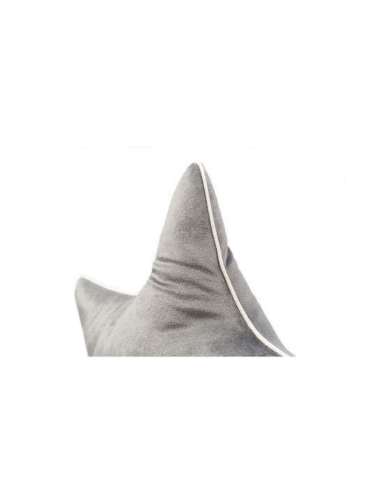 Samtsternkissen Aristote 40*40cm Schiefergrau