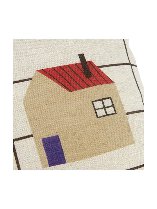 Vibes Rechteckiges Kissen Schwarzes Gitter Home 33x22 S