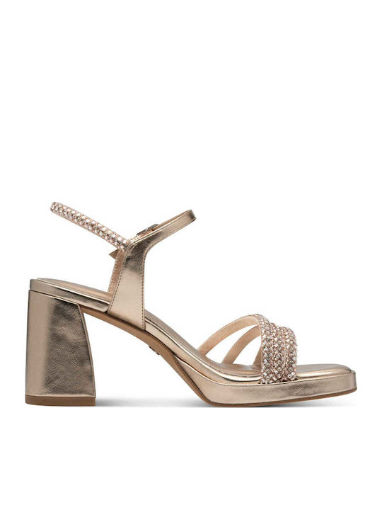 Fabric Sandals Rose Gold