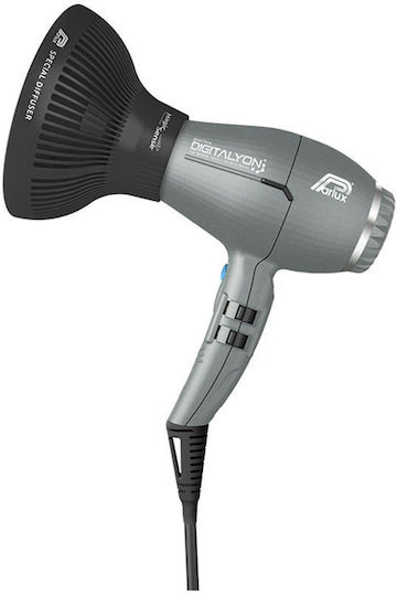 Parlux Digitalyon Ionic Professional Hair Dryer with Diffuser 2400W Glitter Gray