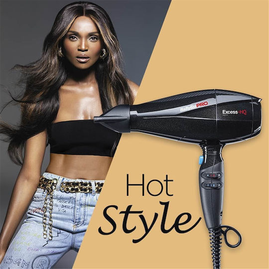 Babyliss Pro Dryers Excess Professionell Haartrockner 2600W Black