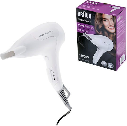 Braun Satin Hair 1 Πιστολάκι Μαλλιών Turbo 1800W