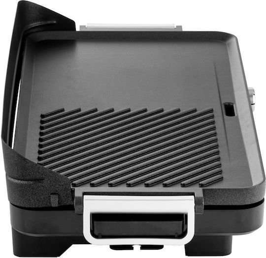 Gruppe LW 830 Tabletop Electric Grill Smooth and Ribbed Plate 1800W with Adjustable Thermostat 50.8cmx25.4cmcm