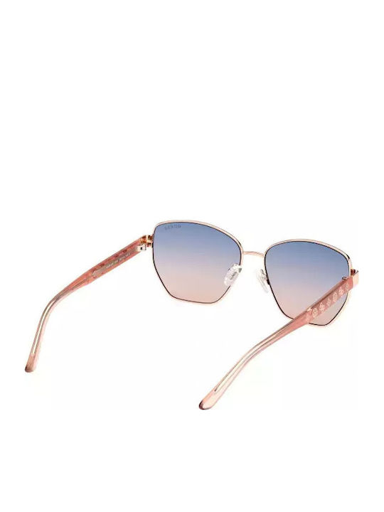 Guess Ochelari De Soare Pentru Femei Cu Ramă Metalică Neagră Și Lentile Multicolore Degrade GU00102 28W