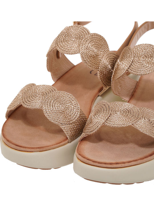 Women's Synthetic Leather Platform Shoes Brown