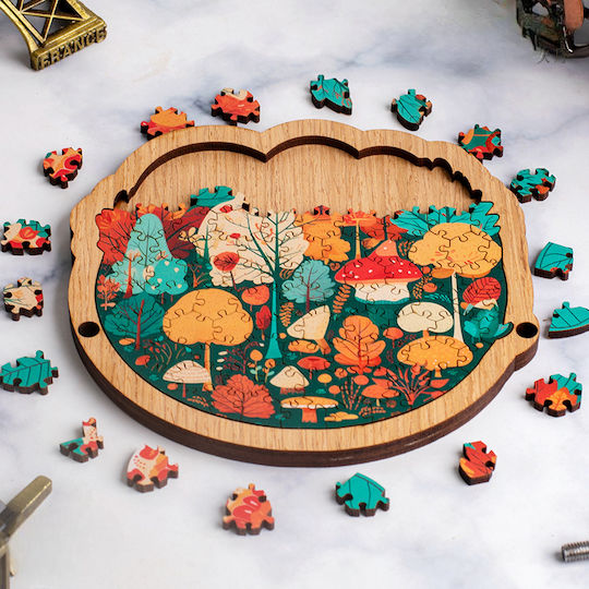 Holzdekorativer Puzzle-Rahmen Erwachsene Teenager Hoher Schwierigkeitsgrad Waldmodell