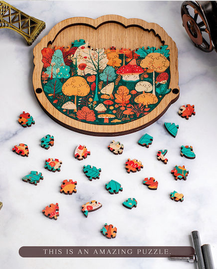 Holzdekorativer Puzzle-Rahmen Erwachsene Teenager Hoher Schwierigkeitsgrad Waldmodell