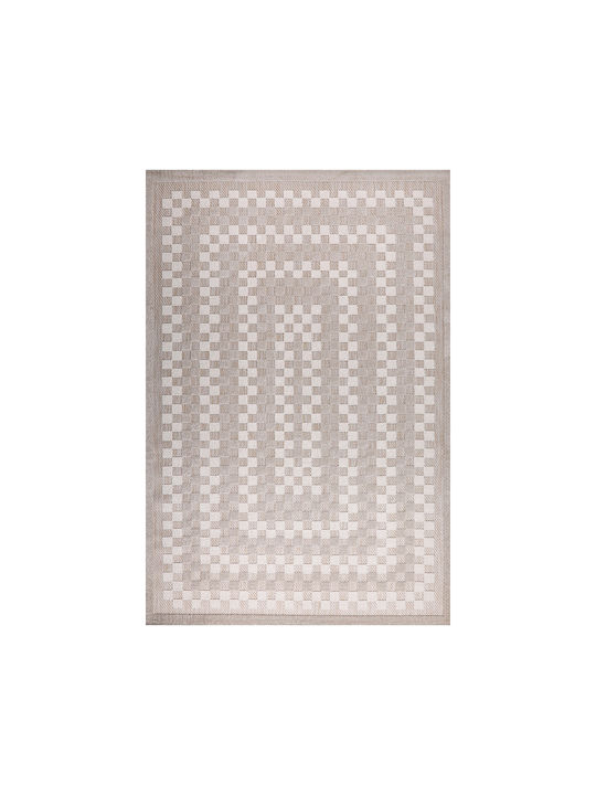 Beauty Home Modern Wicker Bedroom Rugs Set Beige 9974-ΣΕΤ 3pcs